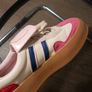 Streetstyle Platform Sneakers Pink & Cream Leather 38EU Image 3