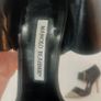 Designer Manolo Blahnik Size 37 High-Heeled Strap Sandals Image 10