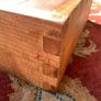 Early 20th Century Solid Oak Butchers Block Prep Table. Image 9