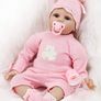 Realistic Reborn Dolls Baby Girl 22inch 55cm Soft Vinyl Silicone Real Life Baby Dolls Looking Newborn Reborn Dolls Toddler Baby Girl Toy Best Xmas Gift (FREE POSTAGE) Image 3