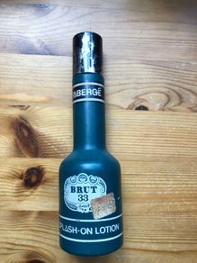 Retro aftershave bottle