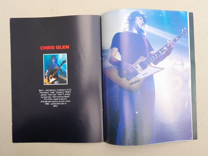 Vintage Michael Schenker Group tour Programme Metal