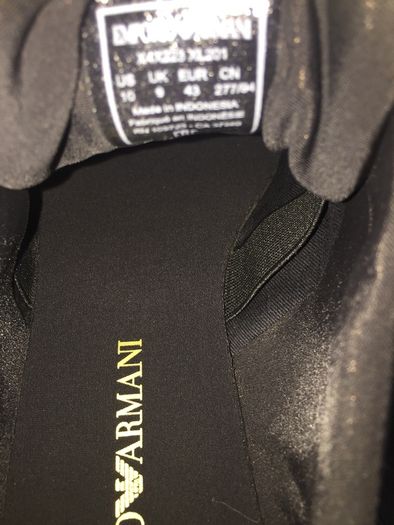 Emporio armani mens shoes size 43 brand new