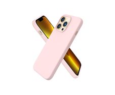 Liquid Silicone Shockproof Case For iPhone 13 Pro Luxury Soft Phone Cover Chalk Pink New - FHT9IP13PLK