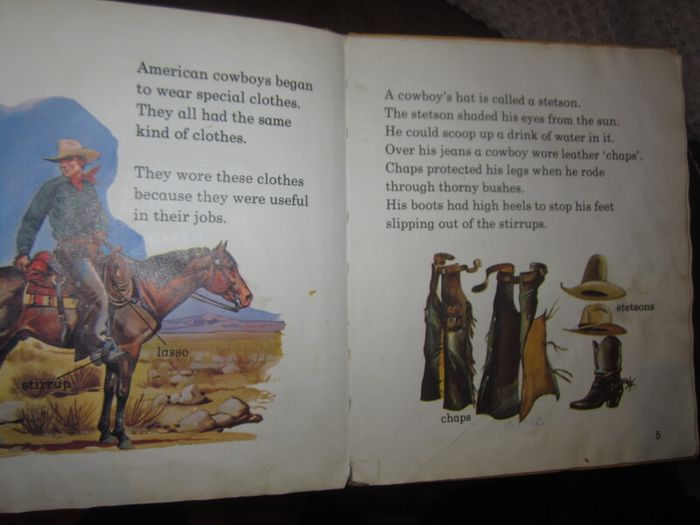 Vintage cowboy book