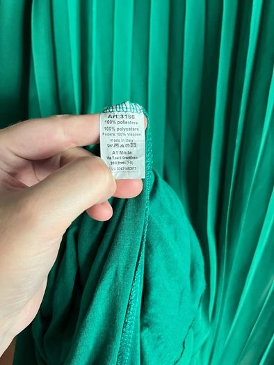 long dress pleated
