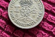 1848 British Two Shilling Coin