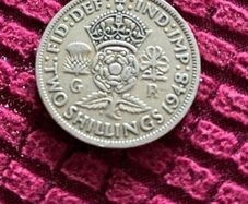 1848 British Two Shilling Coin