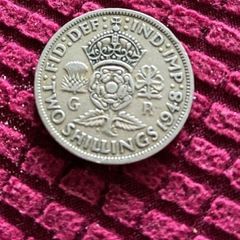 1848 British Two Shilling Coin