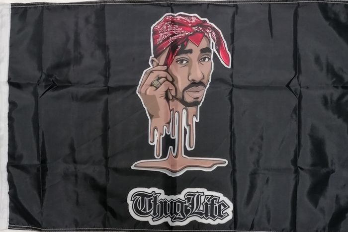 Tupac Thug Life Flag 3ft x 2ft.