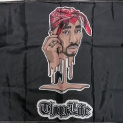 Tupac Thug Life Flag 3ft x 2ft.