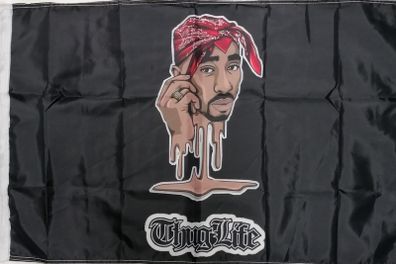 Tupac Thug Life Flag 3ft x 2ft.