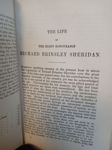 The Dramatic Works of Richard Brinsley Sheridan. With a Short Account of His Life by G. G. S.(HQ706)