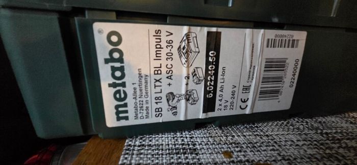 Metabo cordless drill