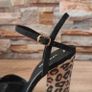 Leopard Print Suede Block Heel Platform Sandals, NEW LOOK Image 5