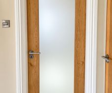 4x Internal Doors Frosted Glass Panels & Handles Various Size