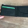 Leather black wallet Image 3