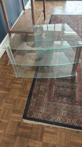 glass tv stand