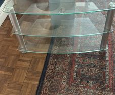 glass tv stand
