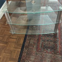 glass tv stand