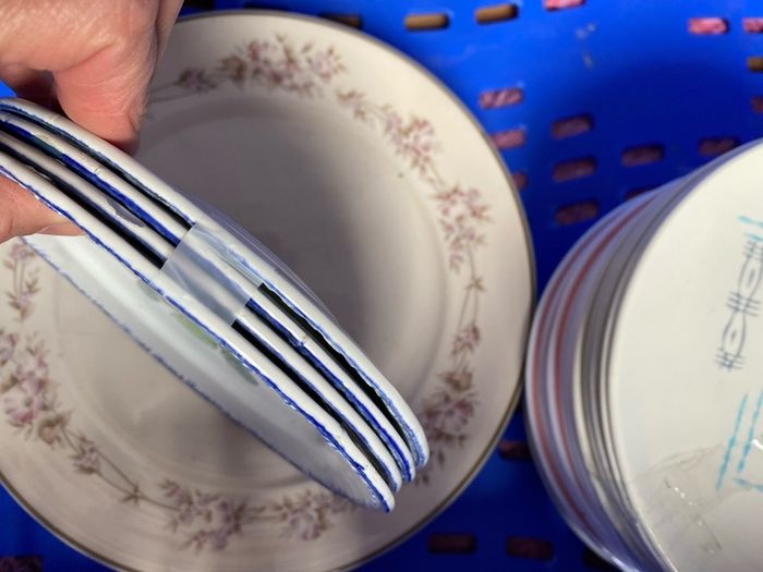 cake plates - vintage ceramic