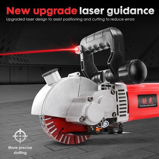 BRAND NEW EU Stock Wall Groove Cutting Machine 4000W 6500RPM Electric Wall Chaser 5x133mm Saw Blades Slot Brick Concrete Granite Marble