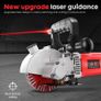 BRAND NEW EU Stock Wall Groove Cutting Machine 4000W 6500RPM Electric Wall Chaser 5x133mm Saw Blades Slot Brick Concrete Granite Marble Image 9