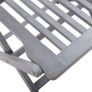 5 Piece Garden Dining Set Solid Acacia Wood Grey Image 3