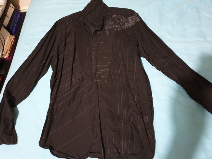 cedarwood state black small medium long sleeve shirt