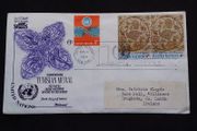 United Nations Stamps : Commemorating Tunisian Mural , Depicting The Four Seasons , First Day Cover - 1969