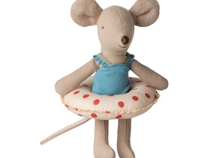 Maileg Mouse - Small Mouse Polkadot Beach Float