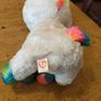 This is a Ty Beanie Boos Pixy the White Unicorn plush toy with large, glittery eyes Image 3