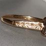 Vintage 9ct Gold Sapphire & Diamond Ring 1.50g (Scrap or Repair) Image 3