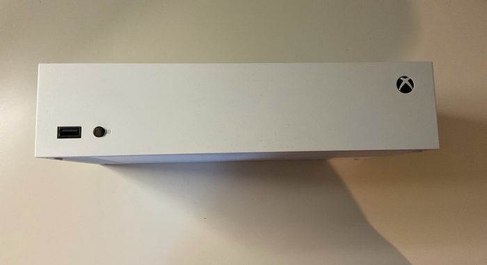 Xbox Series S with two controllers