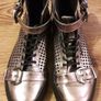 Ladies metallic platform boots size uk36 Image 7