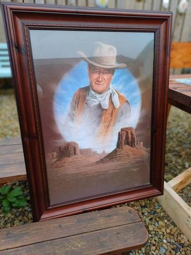 Large Vintage John Wayne Picture