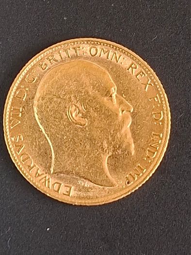 Gold half sovereign 1905