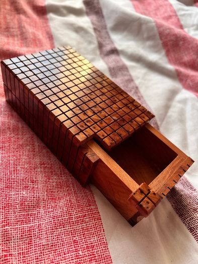 Moroccan Thuya Wood Puzzle Box Small