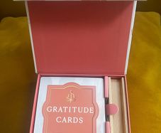 Gratitude Cards Gift Set with wooden stand