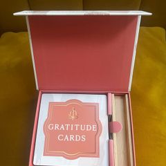 Gratitude Cards Gift Set with wooden stand