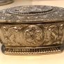 Antique Silver Plated Trinket Box Image 3