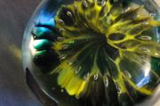 Kerry Irish Art Glass Paperweight Hand Blown in a Jade to Emerald Green 1980s