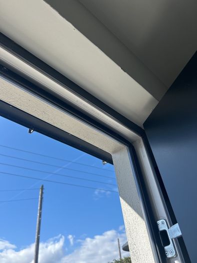 front door frame &  glass panel
