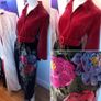 Sensational Original Biaun 1970s Vintage does 1940s Velvet Housecoat Dressing Gown Image 4