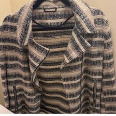 F & F Jacket. Cream and Grey