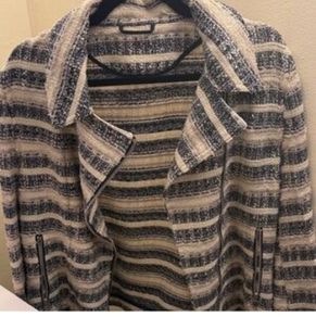 F & F Jacket. Cream and Grey