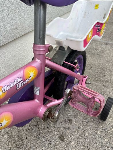 Kids Bike with Stabilisers - Pink & Purple