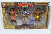 wwe elite  3-Pack MAIVIA Legacy Figure set The Rock, Rocky Johnson &amp; "High Chief" Peter Maivia action figures