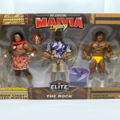 wwe elite  3-Pack MAIVIA Legacy Figure set The Rock, Rocky Johnson & "High Chief" Peter Maivia action figures
