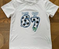Kids White Short Sleeved Birthday 6-7 meme T-Shirt